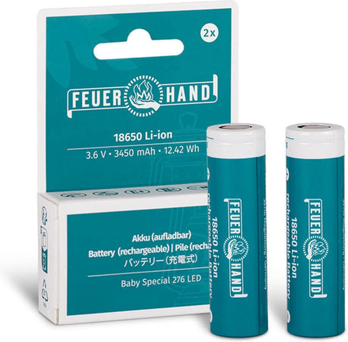 *Feuerhand Li-Io oplaadbare Batterij 2st