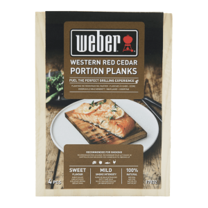 Cederhouten portie rookplanken 4st.