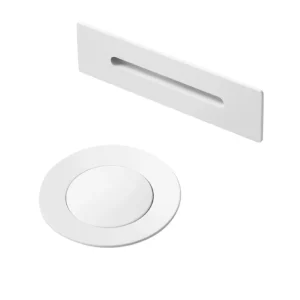 Clickwaste badafvoer inclusief overloop mat wit