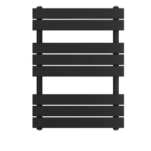 Designradiator Ella 80x60cm mat zwart 468W zij aansluiting