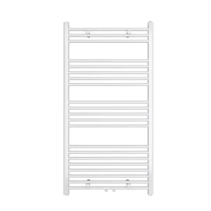 Designradiator Sofia 115x60cm mat wit 536W midden aansluiting