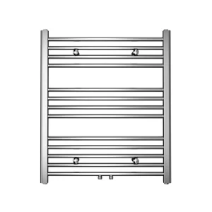 Designradiator Sofia 70x60cm chroom 330W midden aansluiting