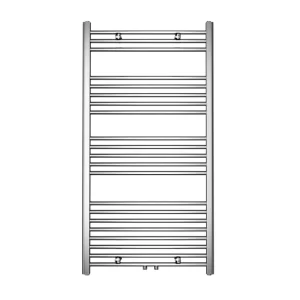 Designradiator Sofia 115x60cm chroom 536W midden aansluiting