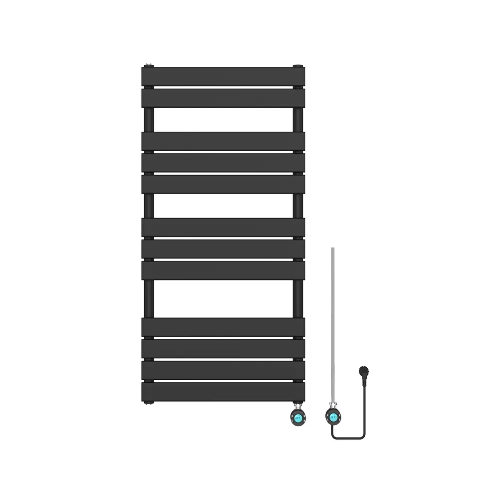 Elektrische designradiator Ella 150x60cm mat zwart 900W