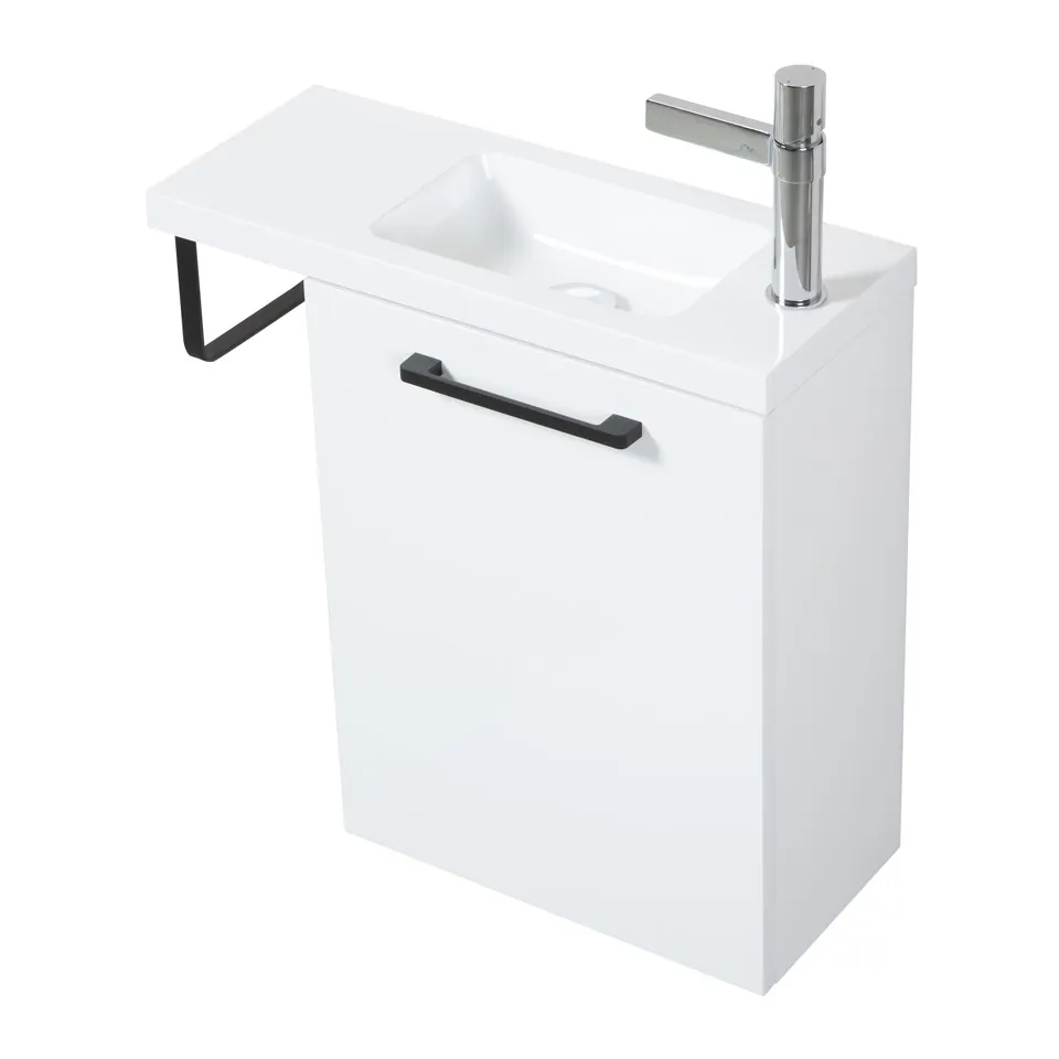 Fonteinmeubel Finn 40cm hoogglans wit - Afbeelding 3