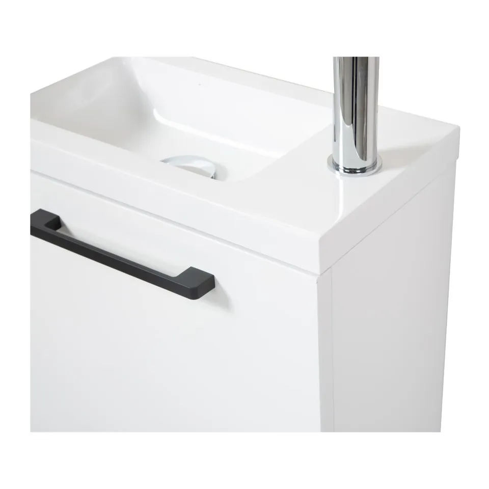 Fonteinmeubel Finn 40cm hoogglans wit - Afbeelding 4