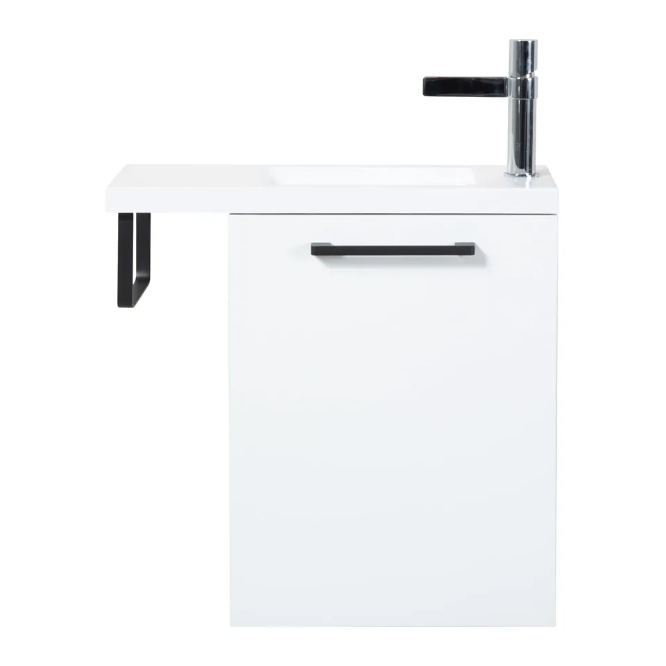 Fonteinmeubel Finn 40cm hoogglans wit