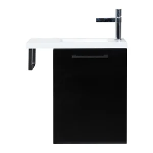 Fonteinmeubel Finn 40cm mat zwart