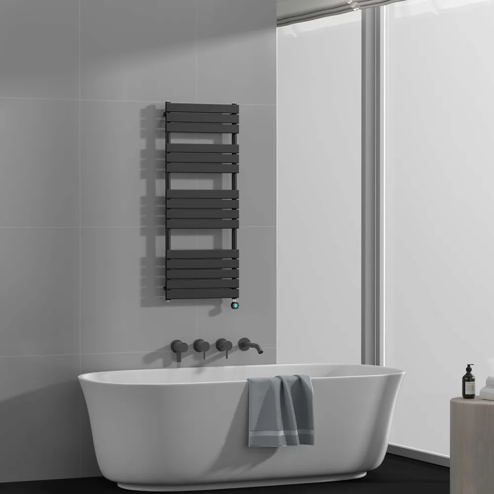 Elektrische designradiator Ella 150x60cm mat zwart 900W - Afbeelding 3