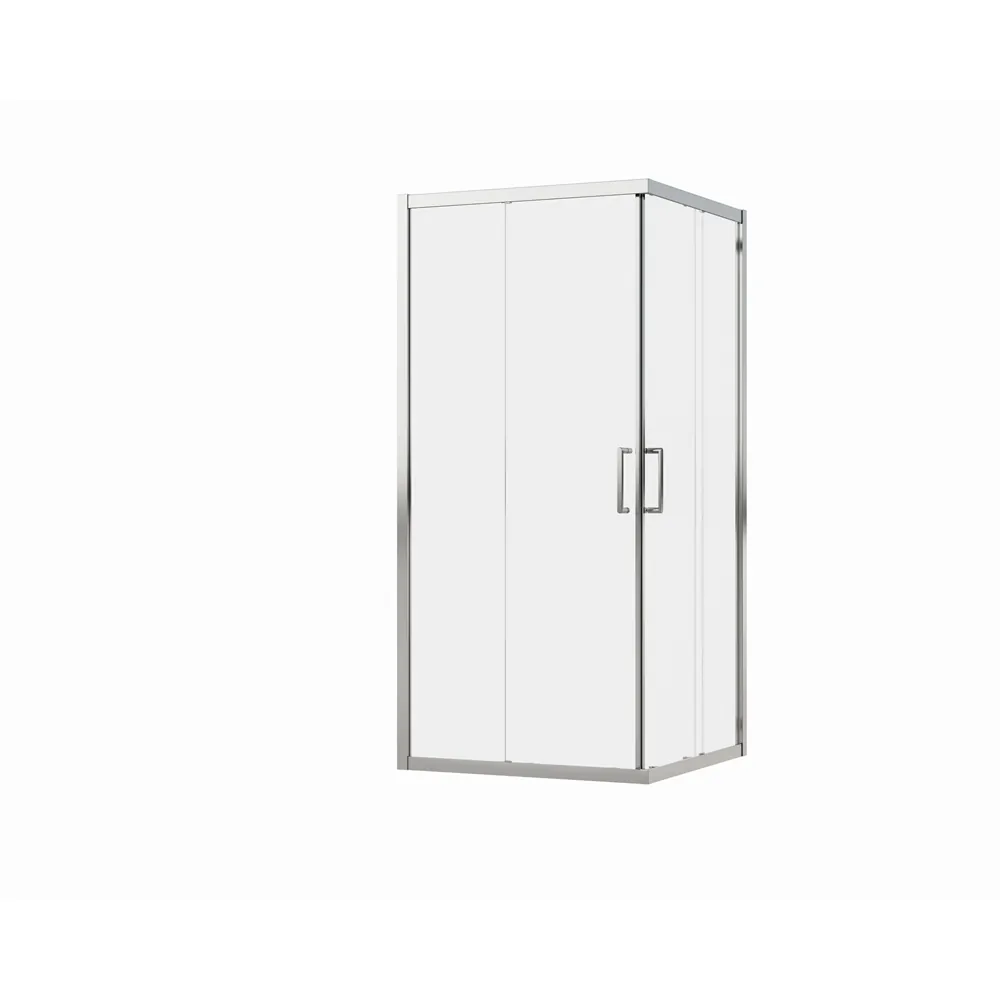 Douchecabine met schuifdeur 90x90x195cm serie Nevio chroom 6mm Nano veiligheidsglas - Afbeelding 6