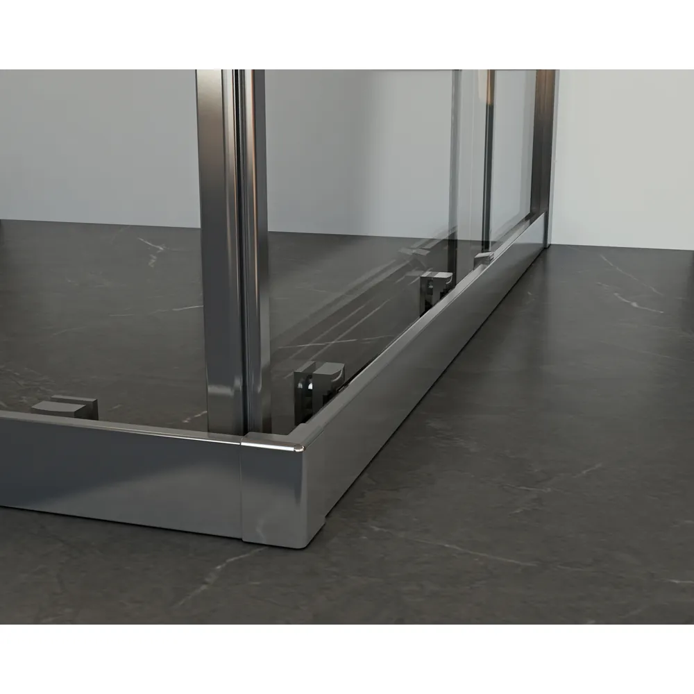 Douchecabine met schuifdeur 90x90x195cm serie Nevio chroom 6mm Nano veiligheidsglas - Afbeelding 3