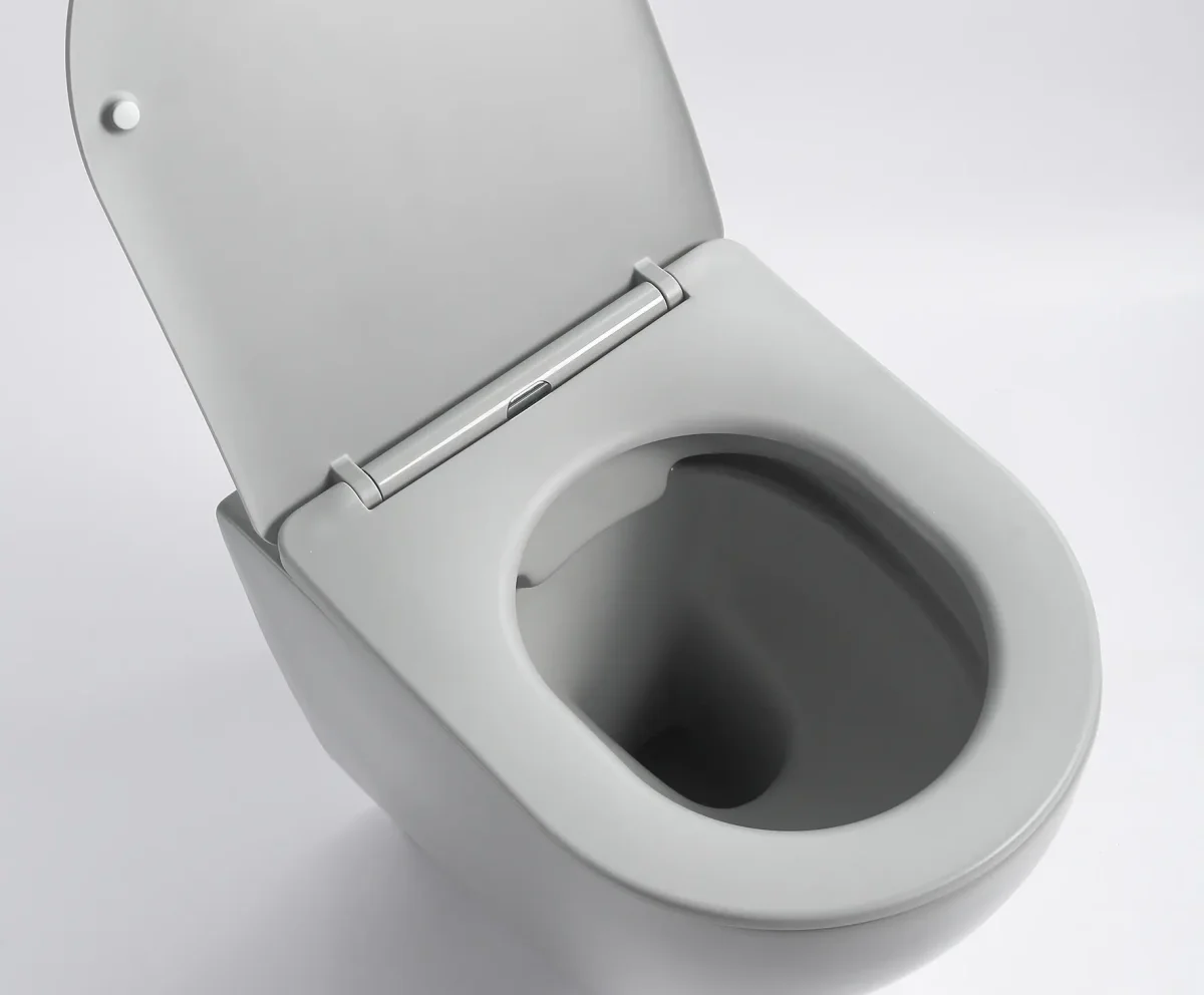 Hangend toilet Pietro randloos inclusief softclose zitting mat grijs 49x37x37cm - Afbeelding 9