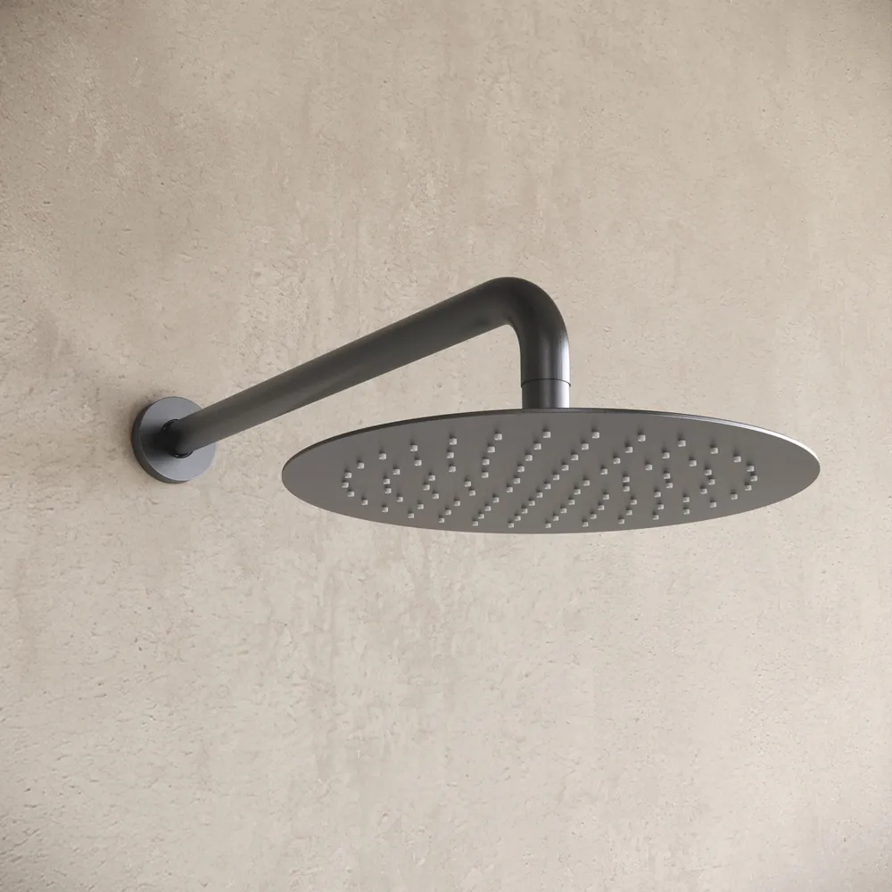 Inbouw regendouche met wandarm 30cm douchekop gun metal - Afbeelding 5