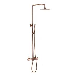 Opbouw regendouche 25cm hoofddouche thermostatisch copper