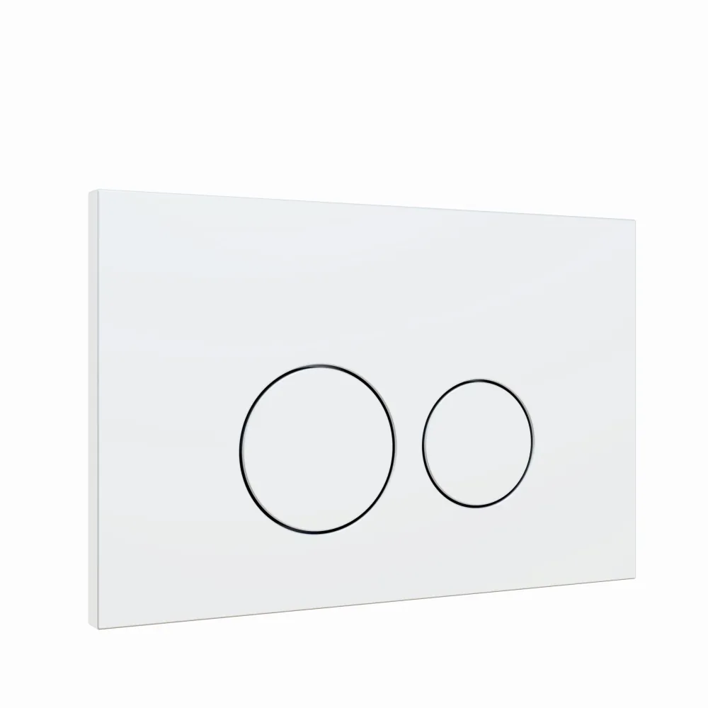 Toiletset Julio randloos mat grijs met bedieningspaneel flat mat wit en PliegerDuofix WC-element (UP320) - Afbeelding 5