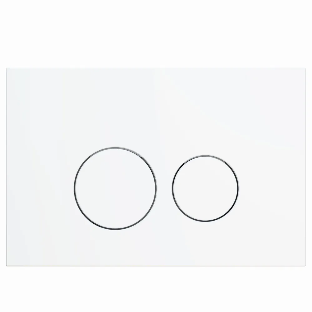 Toiletset Julio randloos mat grijs met bedieningspaneel flat mat wit en PliegerDuofix WC-element (UP320) - Afbeelding 6