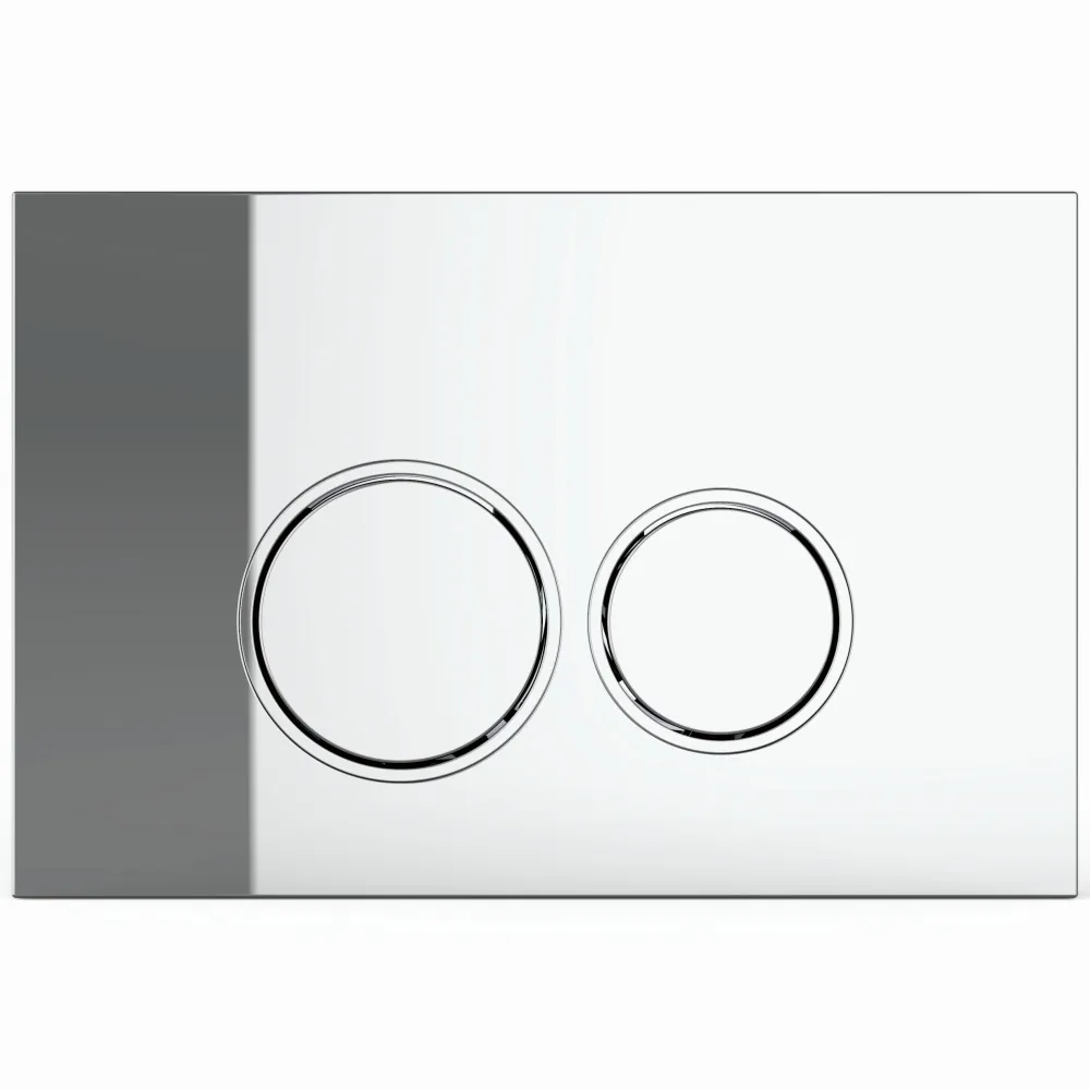Toiletset Pietro randloos mat grijs met bedieningspaneel Ring chroom en Geberit Duofix WC-element (UP320) - Afbeelding 6
