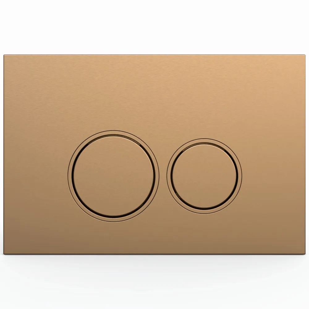 Toiletset Julio randloos mat wit met bedieningspaneel Ring copper en Geberit Duofix WC-element (UP320) - Afbeelding 6