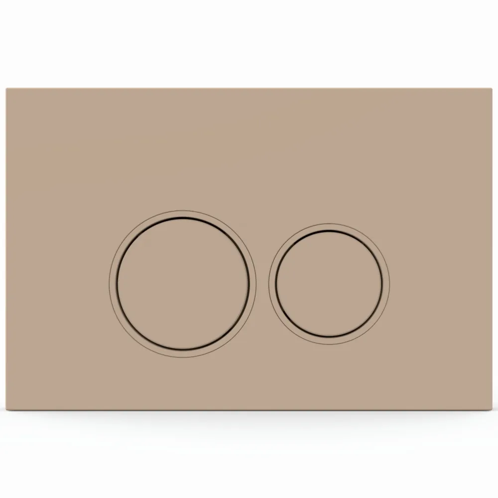 Toiletset Pietro tornado flush mat beige met bedieningspaneel Ring mat beige en Geberit Duofix WC-element (UP320) - Afbeelding 6