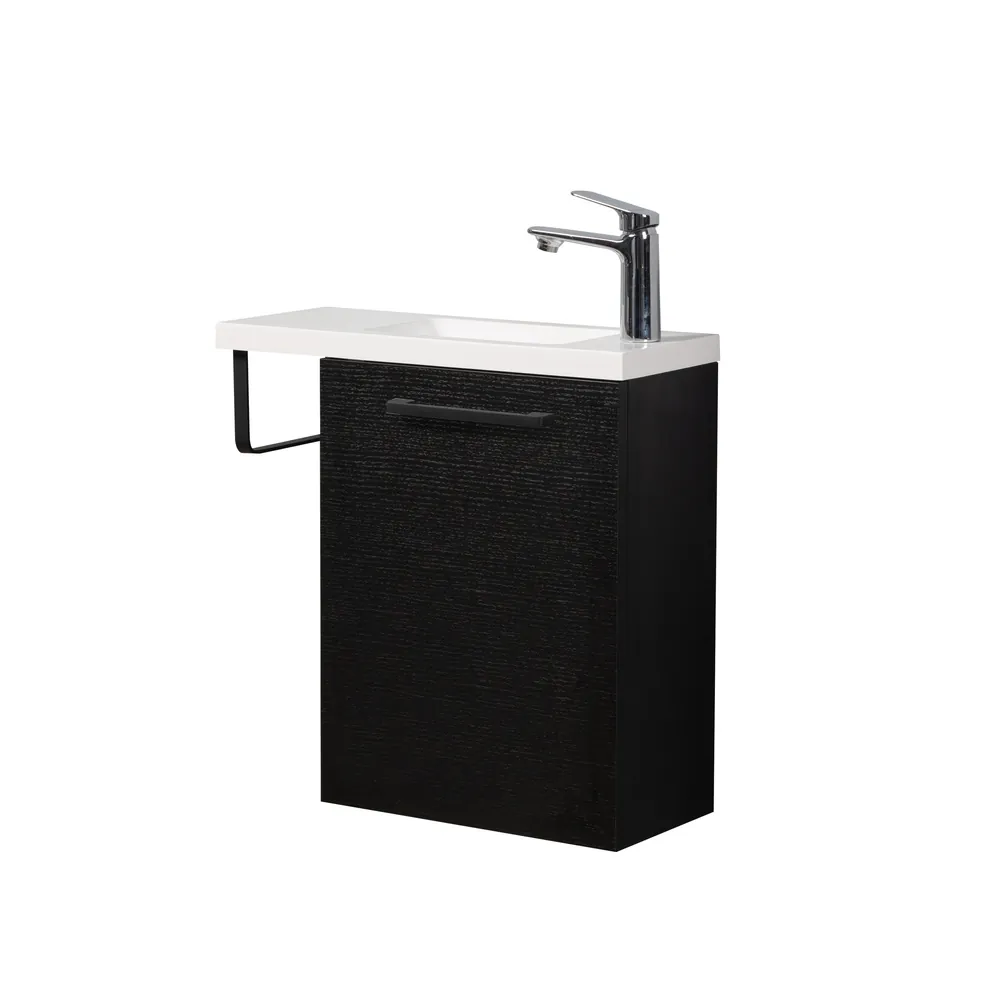 Fonteinmeubel Finn 40cm zwart eiken - Afbeelding 4