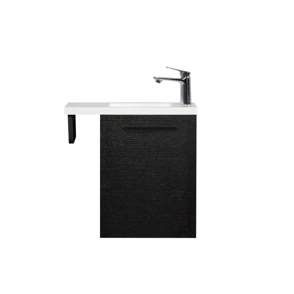 Fonteinmeubel Finn 40cm zwart eiken