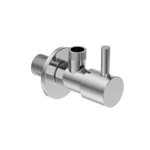 Hoekstopkraan 1/2×3/8 mm met rozet Chroom