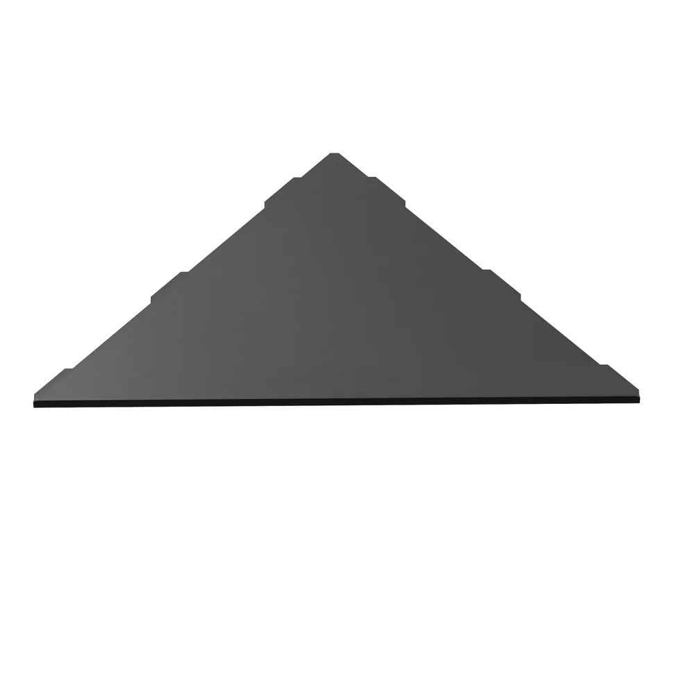 Flat Corner hoekplanchet inbouw 30×25 cm mat zwart