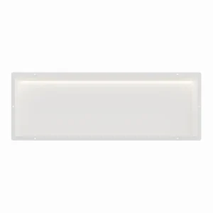 Mat wit RVS Inbouwnis 30x90x10cm met tegelflens en LED verlichting