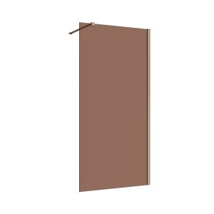 Inloopdouche 80×200 8mm Nano glas Copper serie Silvio bronsglas